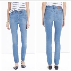 MADEWELL 10’ SKINNY SKINNY JEANS. size 25